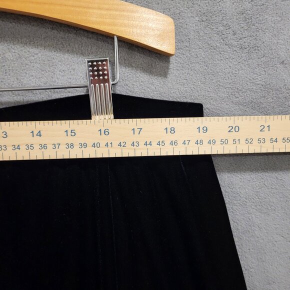 Koret Women's Long‎ Black Velvet Skirt Size 20W Whimsy Goth Elegant luxurious - Picture 3 of 4
